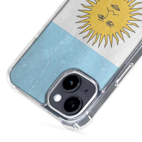 Argentina Flag Distressed iPhone 15 MagSafe Case